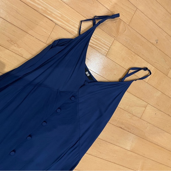 Uniqlo Button Down Camisole Flare Dress (XS) - Picture 3 of 7